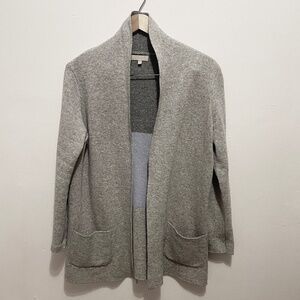 Benedetto B made in Italy wool cashmere blend cardigan sweater grey L